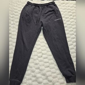 YoungLA Jogger Sweatpants Mens Large Gray Drawstring Graphic Streetwear